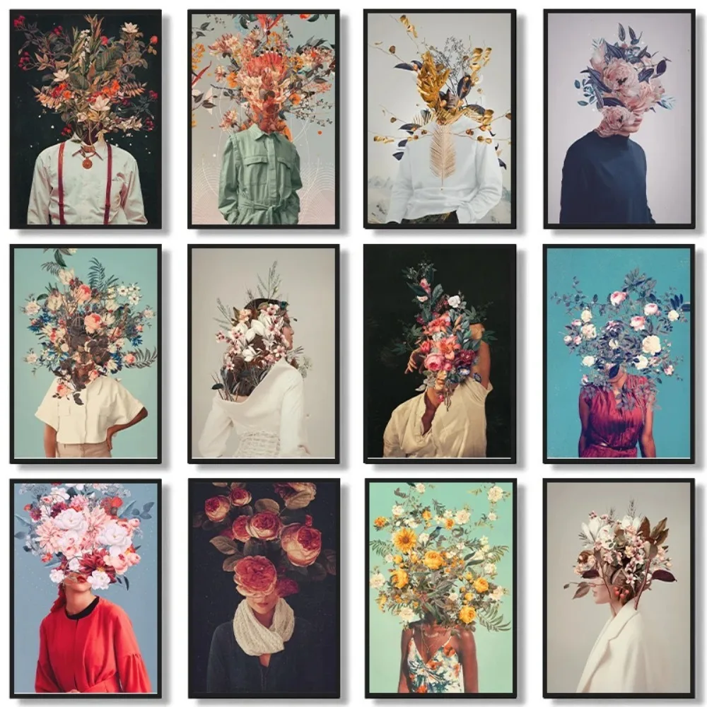 Home Decor Magazine - Affiches et impressions de fleurs abstraites