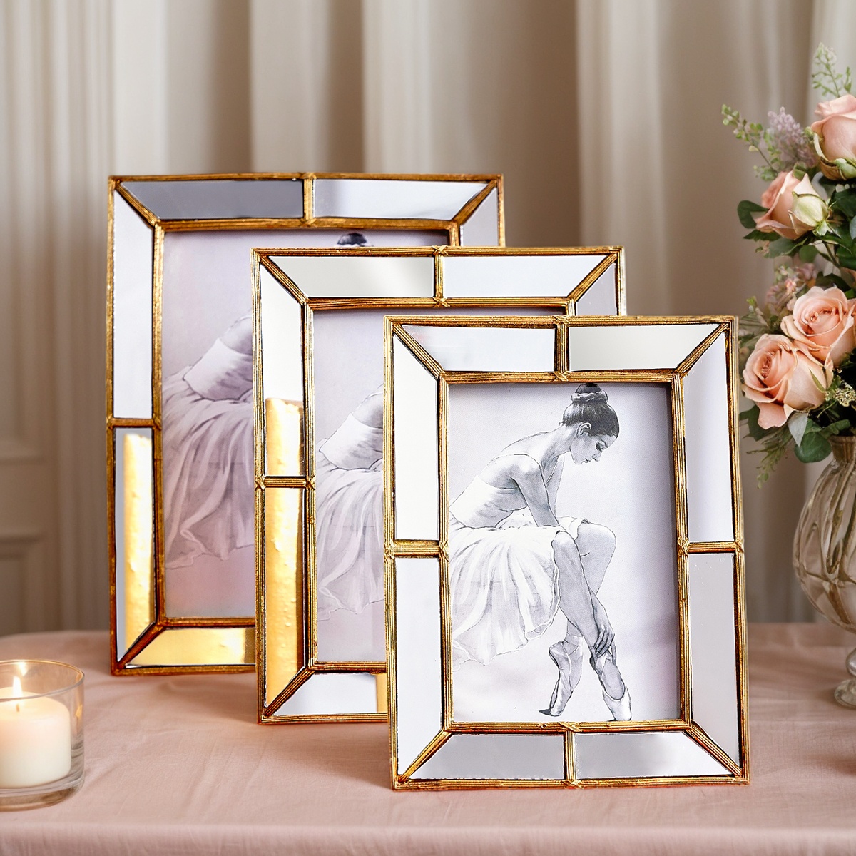 Bamboo Photo Frame - 1 pièce, un cadre photo avec