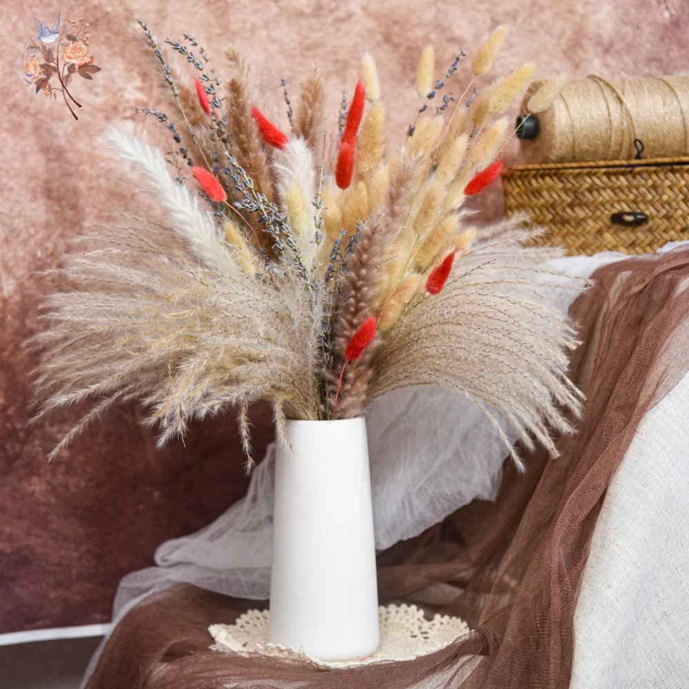 Bouquet de fleurs séchées arti - Pampas Grass Decor avis et prix