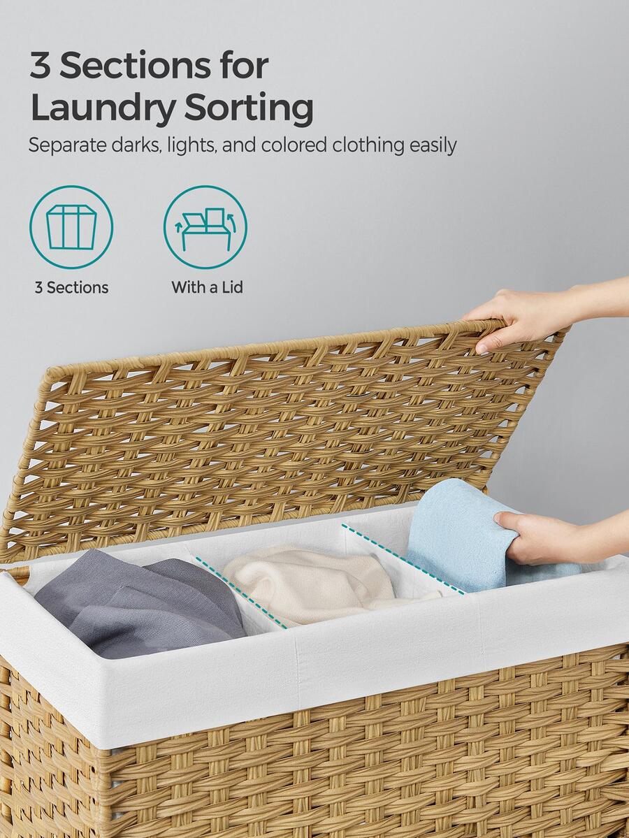 Panier à linge avec couvercle, - Rattan Plant Basket avis et prix
