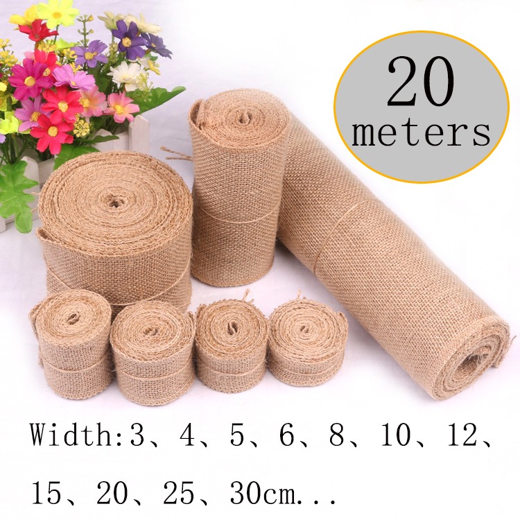 Ruban en toile de jute naturel - Linen Table Runner avis et prix