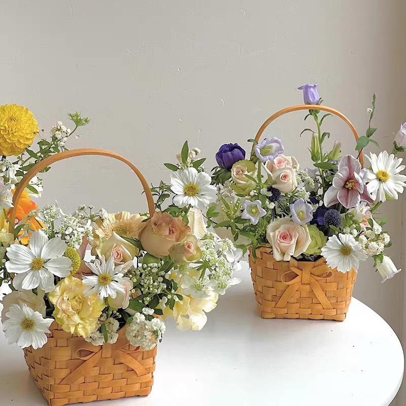 Nouveau panier à fleurs en rot - Rattan Plant Basket avis et prix