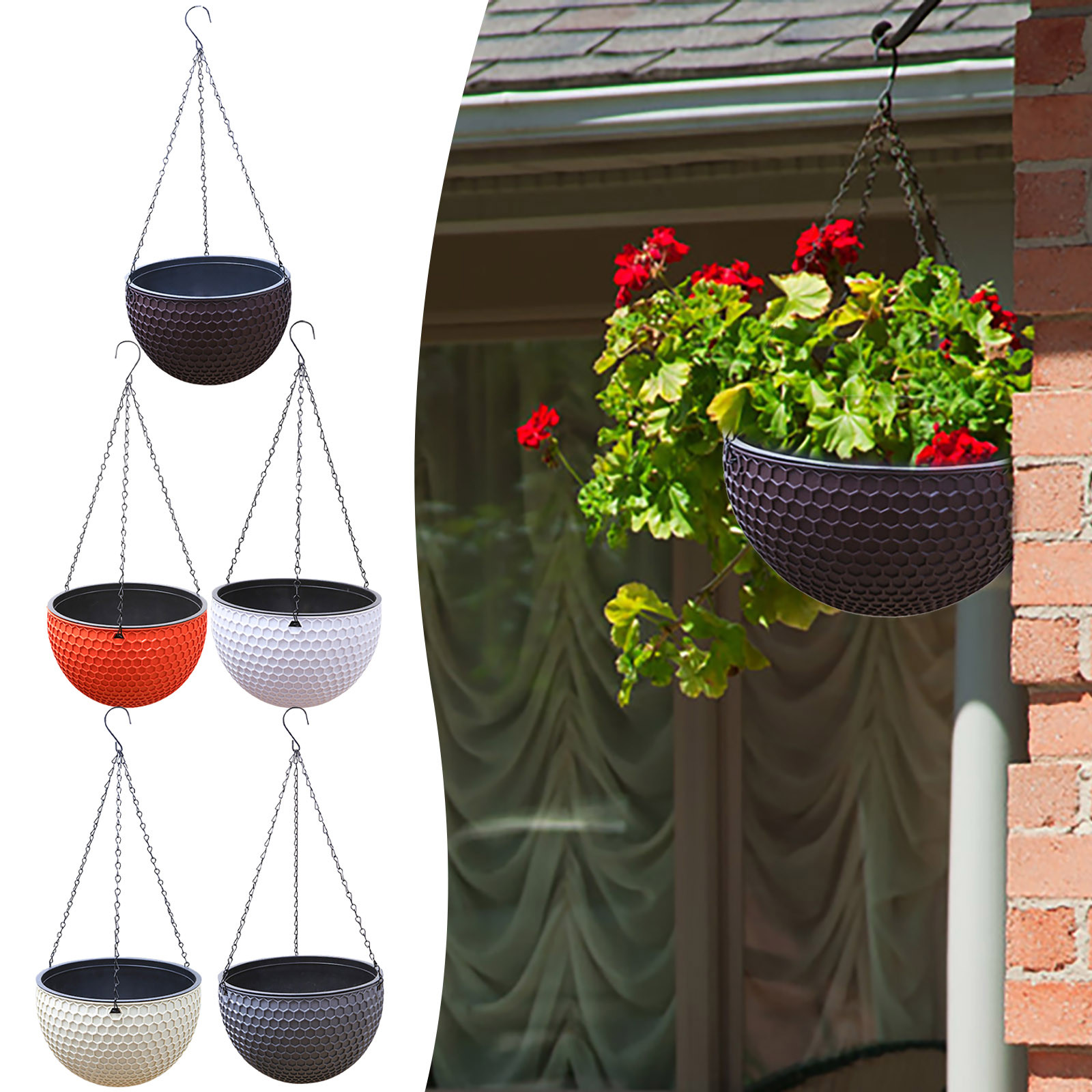 Pot de fleur suspendu en Imita - Rattan Plant Basket avis et prix