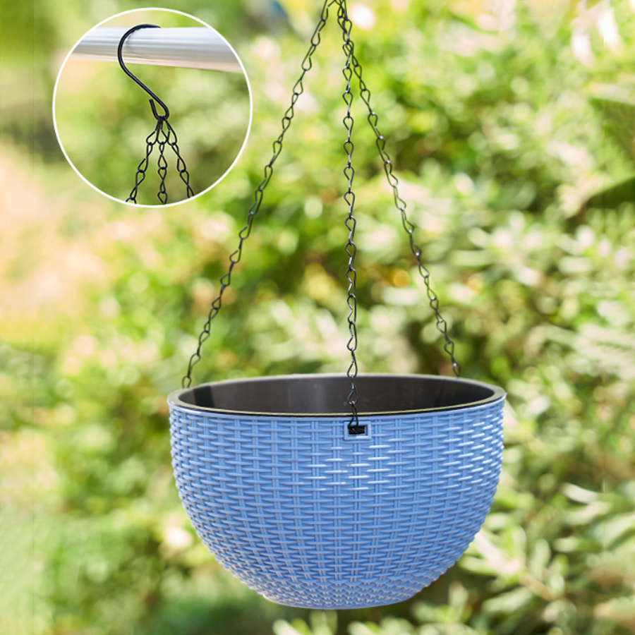 Pot suspendu d'intérieur, styl - Rattan Plant Basket avis et prix