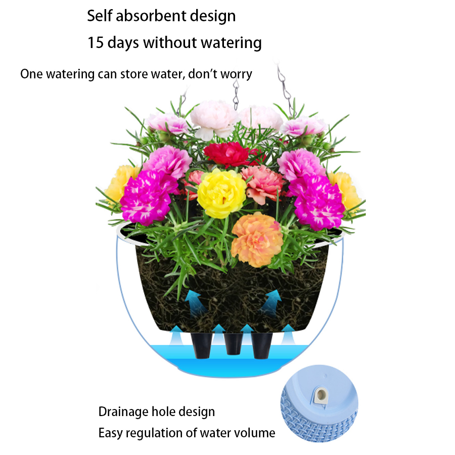 Pot suspendu d'intérieur, styl - Rattan Plant Basket avis et prix