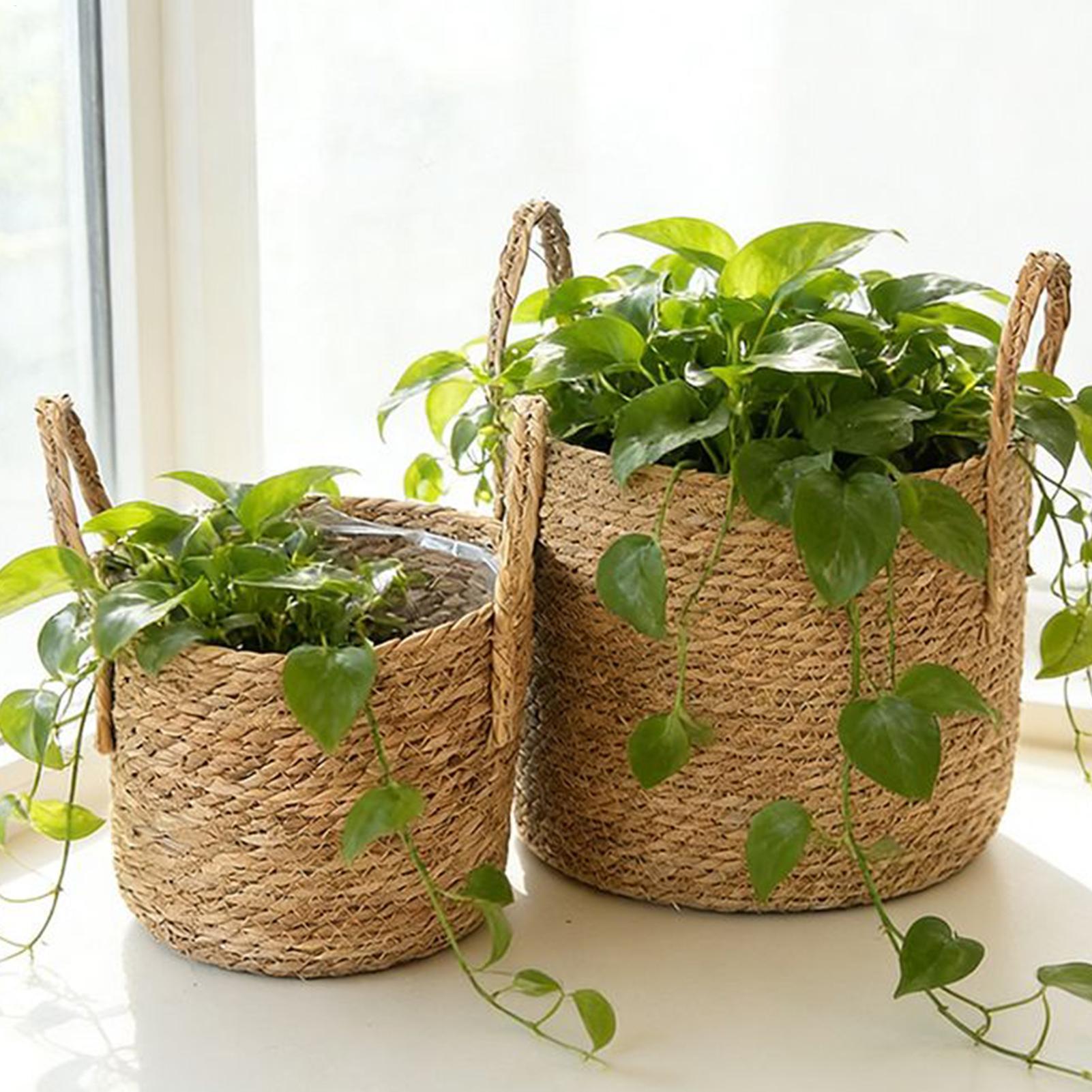 Panier de jardinage en paille  - Rattan Plant Basket avis et prix