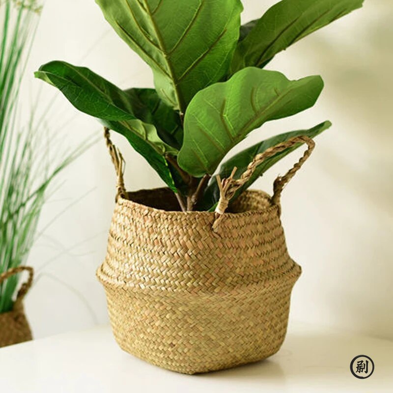 Panier en osier, organisateur  - Rattan Plant Basket avis et prix