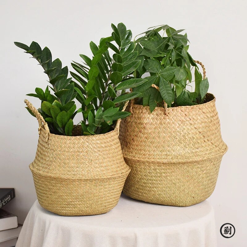 Panier en osier, organisateur  - Rattan Plant Basket avis et prix